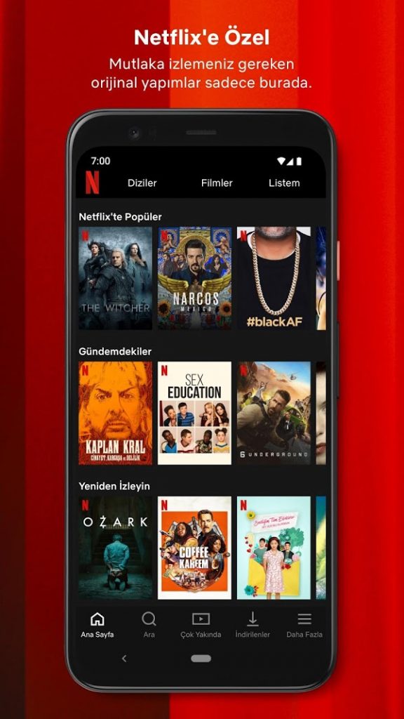 Netflix MOD APK v7.84.1 - Premium Kilitsiz Android için Indir