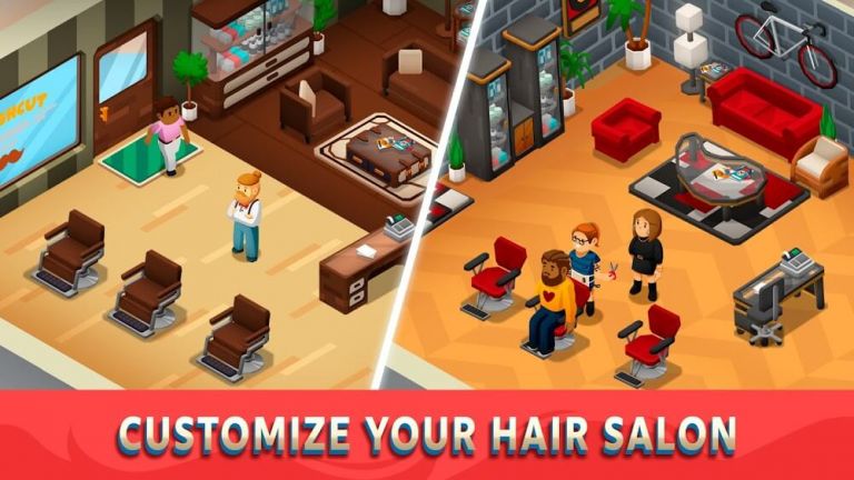 idle barber shop tycoon mod apk